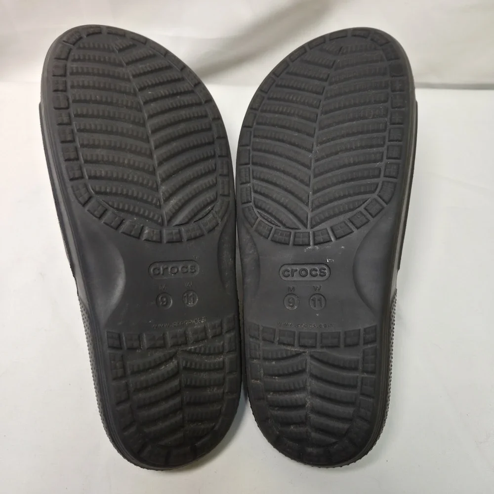 Crocs Original Classic Iconic Comfort Slides Sandals Unisex Adults Black M9 W11